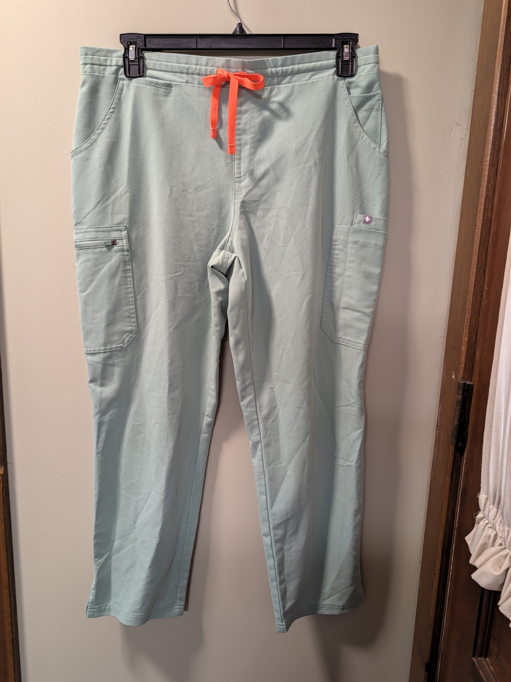 FIGS Technical Collection Yola Skinny Scrub Pants Jade Green Large/Petite